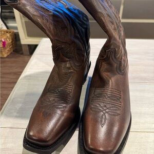 Brown Leather Western Boots